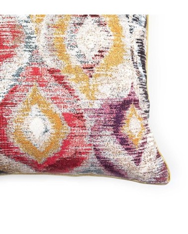 TUNEZ - Coussin en polyester mosaïque multicolore 30 x 50