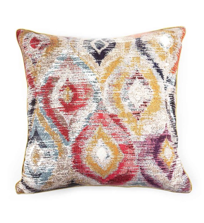 TUNEZ - Coussin en polyester mosaïque multicolore 45 x 45