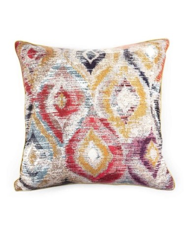 TUNEZ - Coussin en polyester mosaïque multicolore 45 x 45