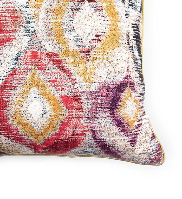 TUNEZ - Multicoloured mosaic polyester cushion 45 x 45