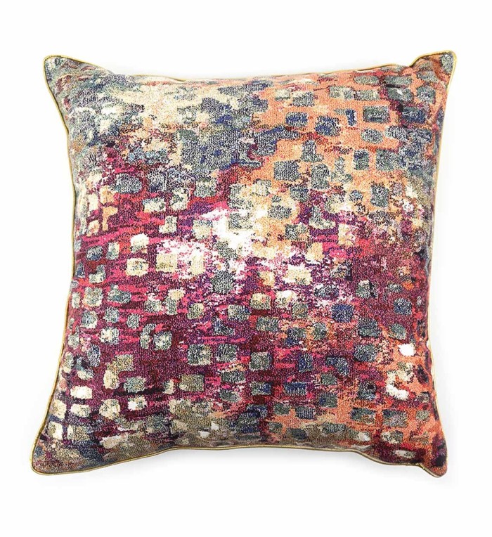 TUNEZ - Multicoloured polyester cushion 45 x 45