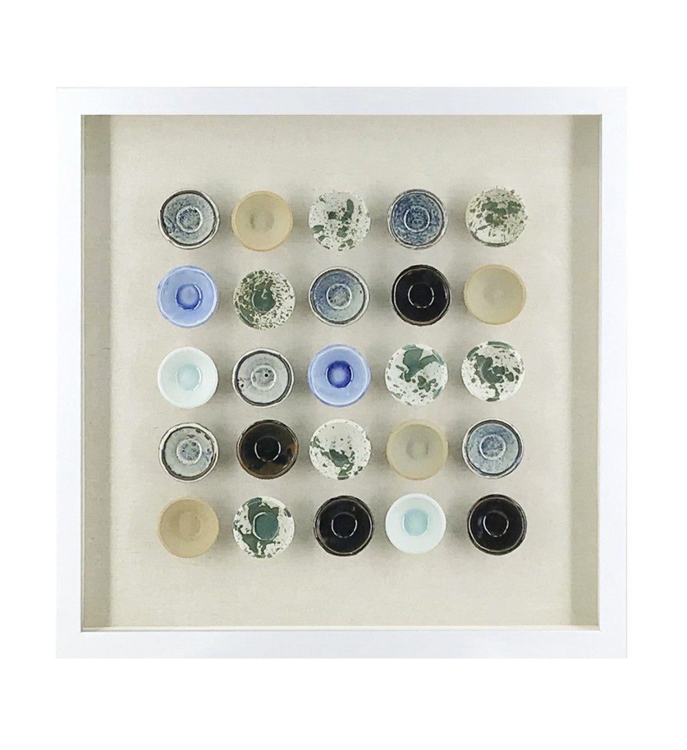 DIANA - Ceramic spheres wall picture 60 x 5 x 60