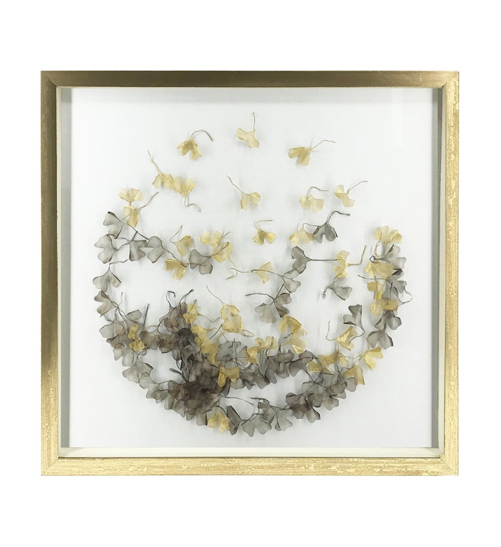 DIANA - Tableau sphère de fleurs 80 x 5 x 80