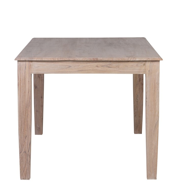 Table à manger en acacia avec pied style diamant 160 x 90 x 76