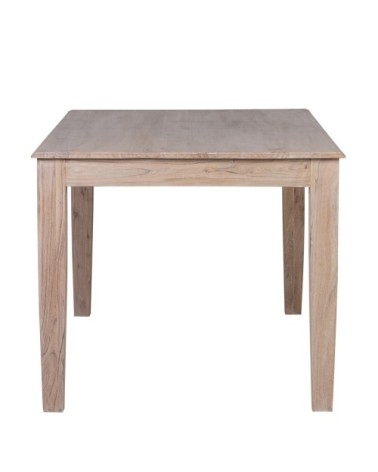 Table à manger en acacia avec pied style diamant 160 x 90 x 76