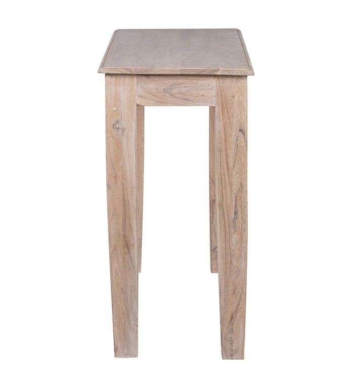 Acacia console with diamond-style leg 120 x 40 x 76