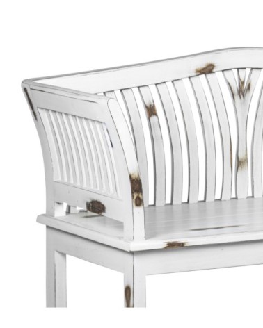 KARTINI - 2-seater Mindi wood bench 117 x 47 x 76