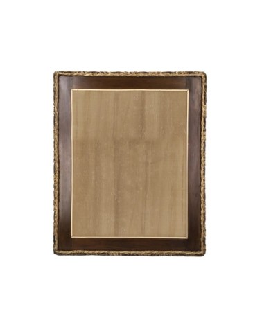 RATTAN - Check pattern rattan and rope mirror 80 x 100