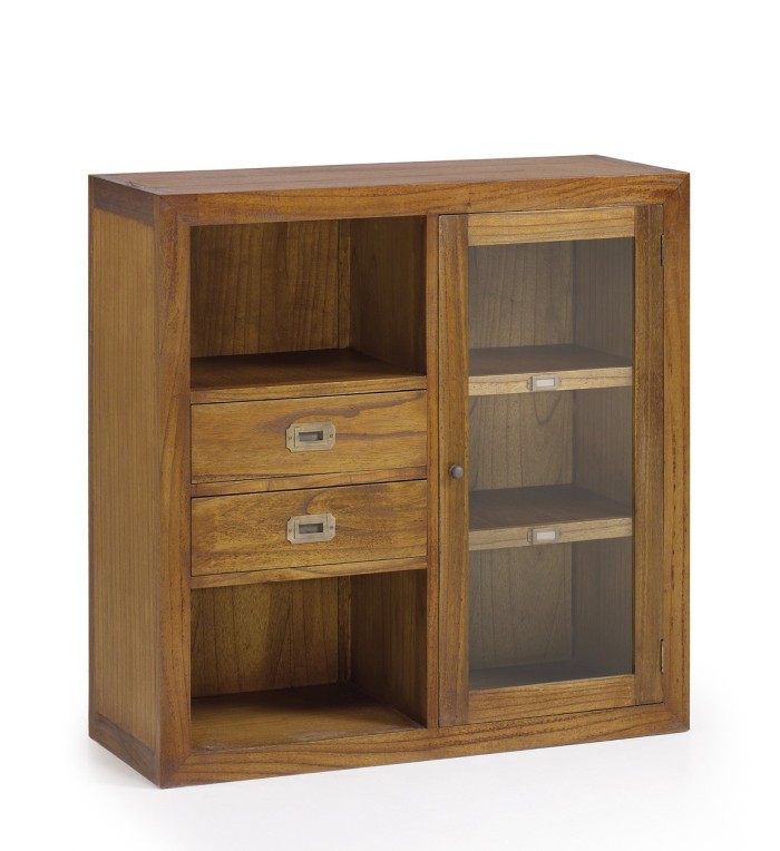 STAR - Combination - Mindi wood display cabinet 90 x 35 x 90