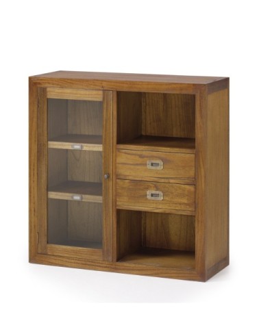 STAR - Combination - Mindi wood display cabinet 90 x 35 x 90