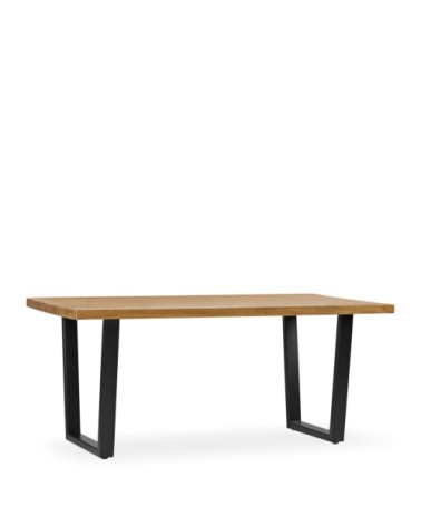 MADHU - Mindi and iron dining table 180 x 90 x 78