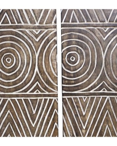 Set of 3 carved panels 105 x 2 x 140