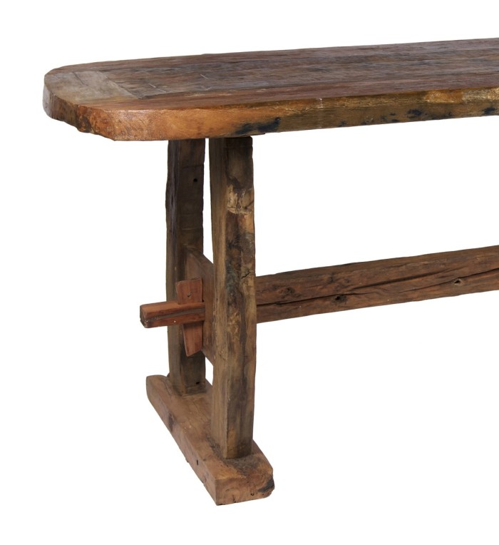 Table en teck recyclé 220 x 90 x 78