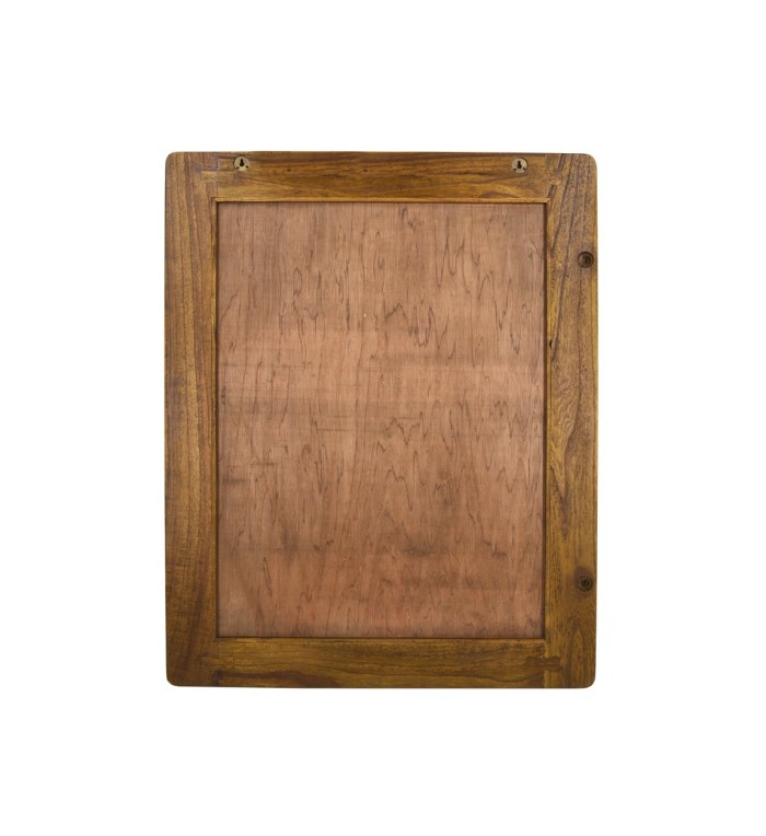 FLASH - Miroir en bois marron 80 x 100