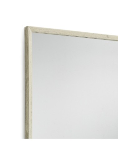 MURIA - Miroir en bois blanc 80 x 100