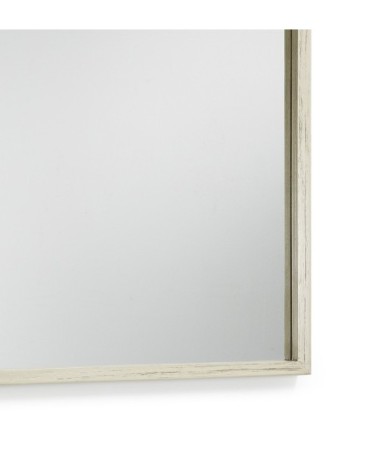 MURIA - Miroir en bois blanc 80 x 100