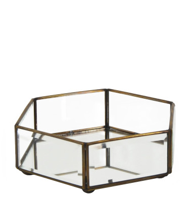 BISEL - Caja hexagonal pequeña 16 x 14 x 6