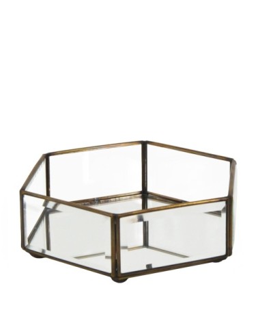 BISEL - Small hexagonal box 16 x 14 x 6