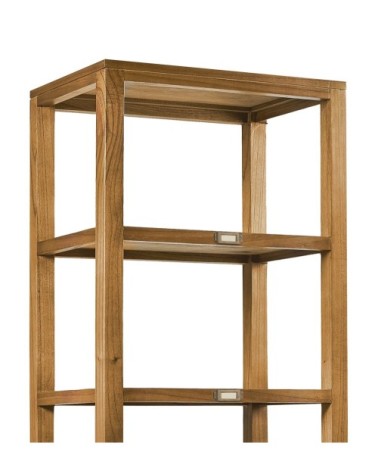 MADHU - Mindi and iron bookcase 60 x 40 x 190