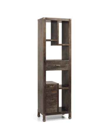 INDUSTRIAL - Mindi wood bookcase 55 x 40 x 190