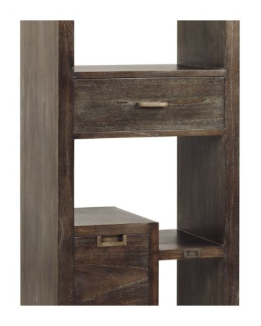 INDUSTRIAL - Mindi wood bookcase 55 x 40 x 190