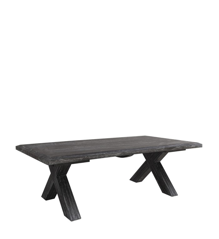 Rustic style mindi wood coffee table 120 x 60 x 40