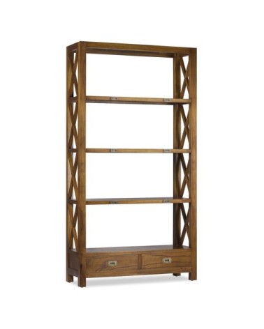 STAR - Mindi bookcase with bronze accessories 100 x 35 x 190