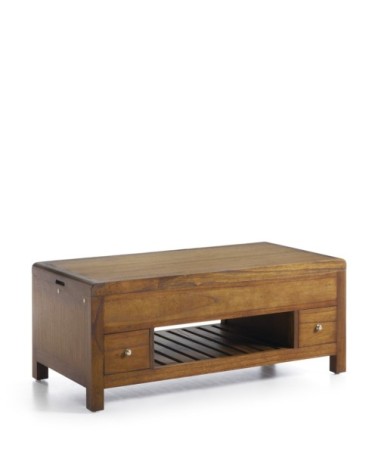 FLASH - Table basse en mindi 110 x 55 x 45-65