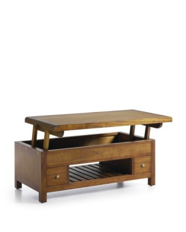 FLASH - Table basse en mindi 110 x 55 x 45-65