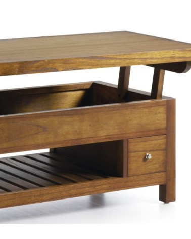 FLASH - Table basse en mindi 110 x 55 x 45-65