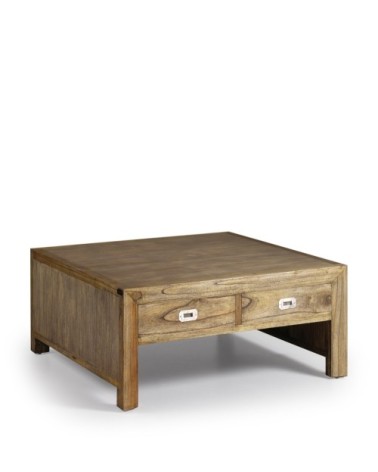 MERAPI - Table basse en mindi 100 x 100 x 45