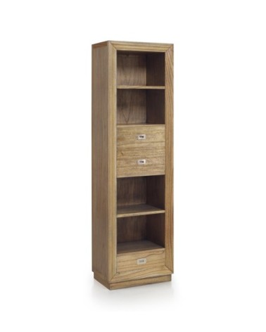 MERAPI - Narrow mindi bookcase 55 x 40 x 190