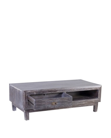 SINDORO - Mindi wood coffee table 120 x 60 x 40