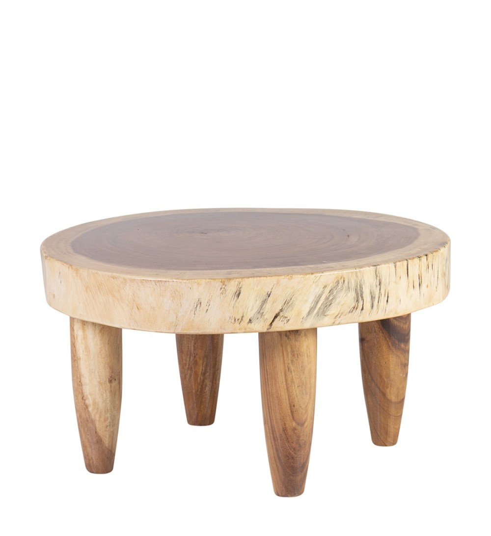 Suar wood side table 70 x 70 x 40