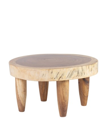 Suar wood side table 70 x 70 x 40