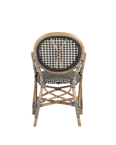 BISTRO - Poltrona in rattan 56 x 56 x 92