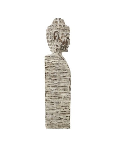 ETHNIC - HOLZPEDESTAL BUDDHA 15 x 15 x 75