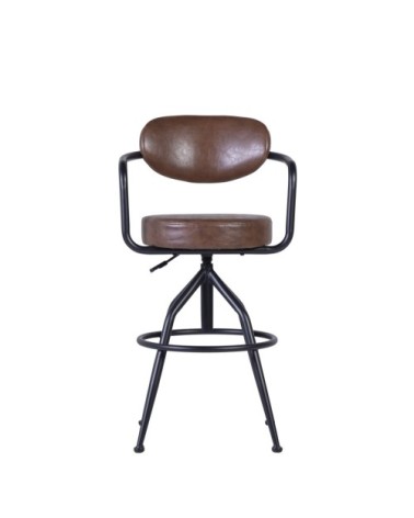 DETROIT - Fauteuil en fer 55 x 53 x 93-109