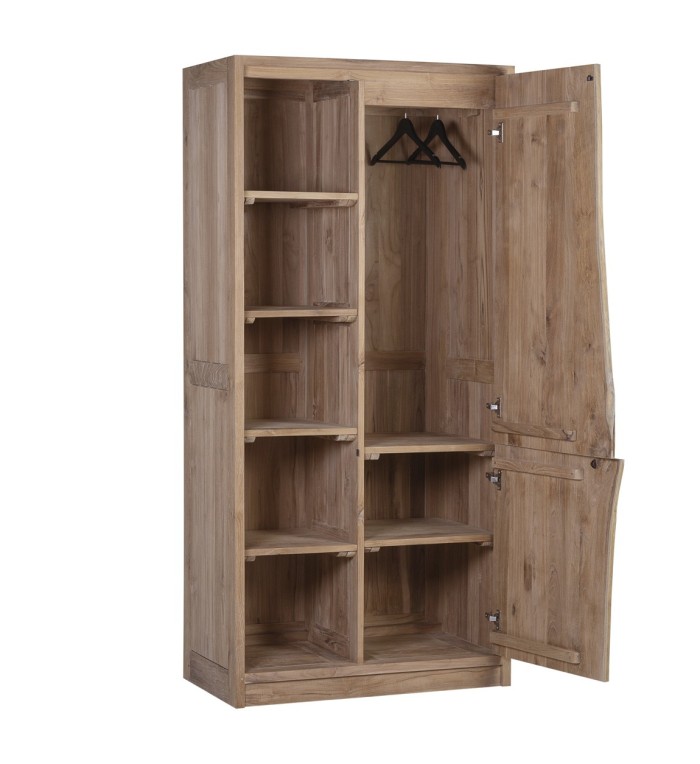 ATLANTA - Armoire en teck 90 x 50 x 190