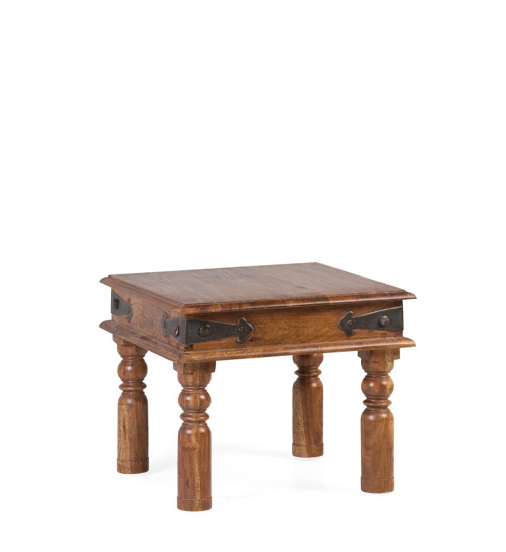 Table d'appoint en acacia 45 x 45 x 37