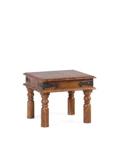 Table d'appoint en acacia 45 x 45 x 37