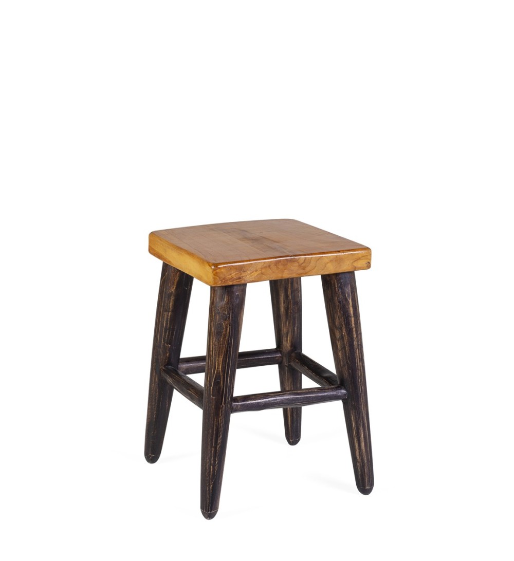 Tabouret en teck 30 x 30 x 45