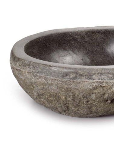 Round natural river stone sink 45 x 45 x 15