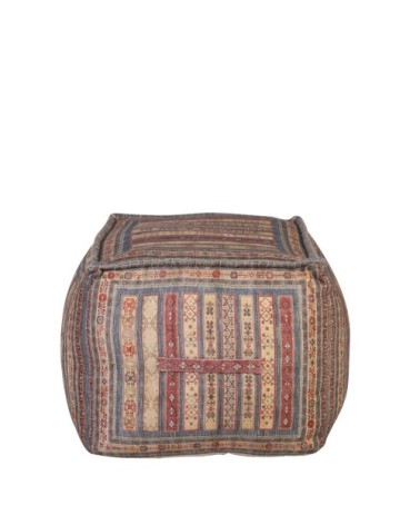 KENIA - Multicolored pouf 75 x 55 x 42