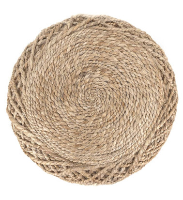 SINTRA - BEIGER JUTE-POUF 40 X 40 X 45