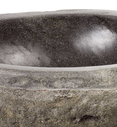 Lavabo de piedra natural de rio redondo 45 x 45 x 15