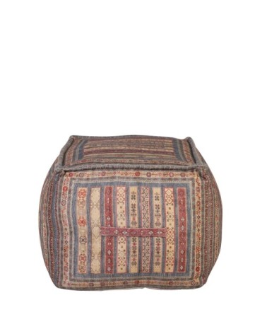 KENIA - Multicolored pouf 75 x 55 x 42