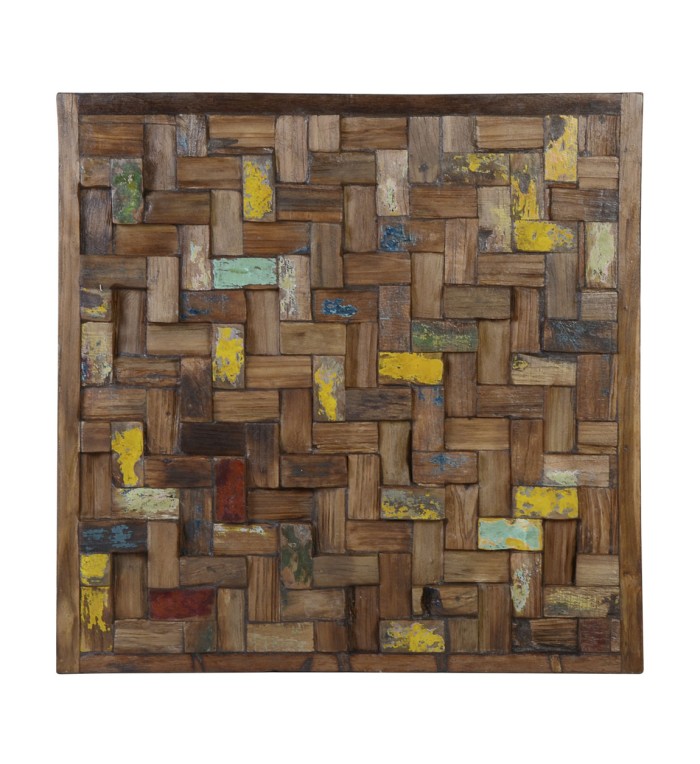 Brown wood panel 80 x 80