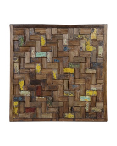 Brown wood panel 80 x 80