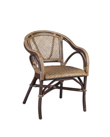 BISTRO - Poltrona in rattan 56 x 62 x 80